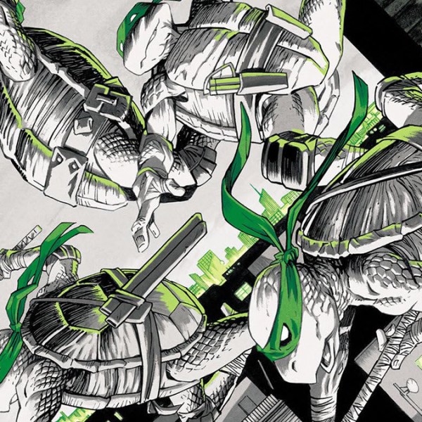 Tartarugas Ninja: Preto Branco &&nbsp;Verde