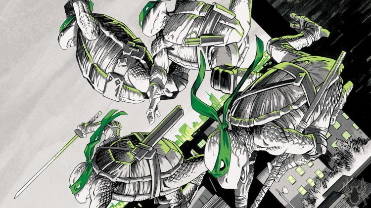 Tartarugas Ninja: Preto Branco &&nbsp;Verde