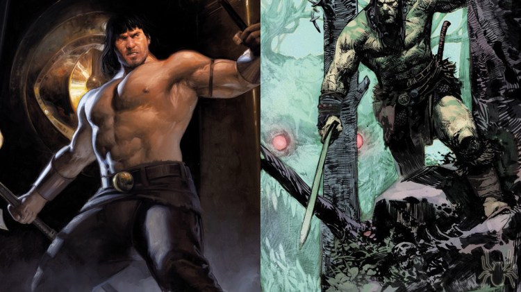 Quarto número de A Espada Selvagem de Conan e edição #11 de Conan – O&nbsp;Bárbaro