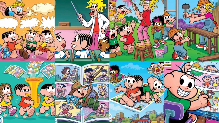 Almanaques de Histórias Sem Palavras e de Histórias Curtas Turma da Mônica #18 a 21: julho/2025 a&nbsp;fevereiro/2026