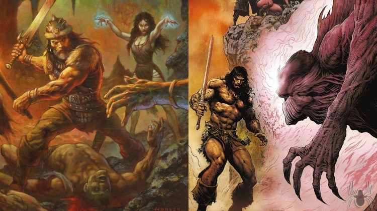 Quinto número de A Espada Selvagem de Conan e edição #12 de Conan – O&nbsp;Bárbaro