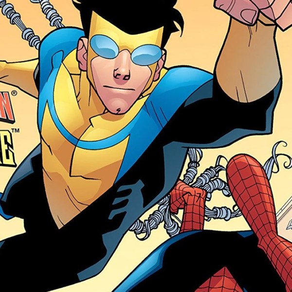 Invencível e Homem-Aranha: encontro de&nbsp;heróis