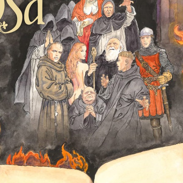 Segundo volume de O Nome da Rosa, por Milo&nbsp;Manara