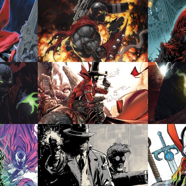 Volume 12 de Spawn, 23 a 25 de Origens, terceiro de Pistoleiro, quartos de Rei Spawn e Condenados, nova série de Sam & Twitch e Spawn Mata Todo&nbsp;Mundo!
