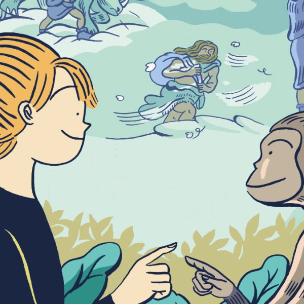 Evolução Humana, de Panafieu e&nbsp;Holleville