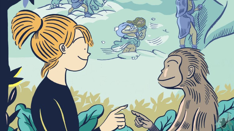 Evolução Humana, de Panafieu e&nbsp;Holleville